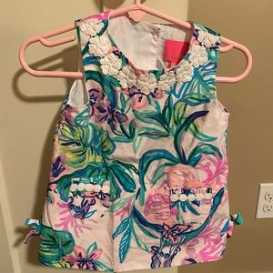 Lilly Pulitzer worn once 6-12 months girls shift dress